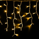 Гирлянда светодиодная Бахрома (Айсикл), 4,0х0,6м, 128 LED ЖЕЛТЫЙ, белый КАУЧУК 2,3мм, IP67, постоянное свечение, 230В NEON-NIGHT (нужен шнур питания 315-001), 1шт