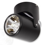Накладной светодиодный светильник BTH-20-05  (220V, 20W, черный корпус) (теплый белый 3000K), 1шт