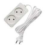 Удлинитель 2х3м без заземл. 6А IP20 1.3кВт ШВВП Союз 481S-0203, 1шт