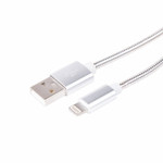 Кабель USB-A-Lighnting для Apple metall/steel color/1m/REXANT, 1шт