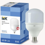 Лампа светодиодная HP 65Вт 230В 6500К E40 IEK LLE-HP-65-230-65-E40, 1шт
