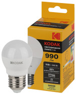 Лампочка светодиодная Kodak LED KODAK P45-11W-830-E27 E27 / Е27 11Вт шар теплый белый свет, 1шт
