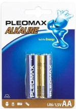 Алкалиновая батарейка Pleomax LR6-2BL, 2шт