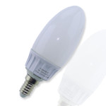 Светодиодная лампа E14-G45B121-4W (220V, 4W, свеча) (теплый белый 3000K), 1шт