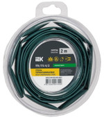 Трубка термоусадочная ТТУ нг-LS 4⁄2 зел. (уп.2м) IEK UDR12-004-002-002-K06-T, 1УП.2 м