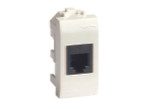 Розетка компьютерная 1-м СП 1мод. Brava RJ45 кат.5E бел. DKC 76654B, 1шт