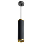 Светильник потолочный на подвесе MR16 35W, 230V, GU10,  чёрный, античное золото D55*H200 ML1908, 1шт