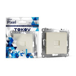 Розетка телефонная 1-м СП Pixel RJ11 механизм беж. TOKOV ELECTRIC TKE-PX-RT1-C02, 1шт
