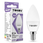 Лампа светодиодная 9Вт С37 4000К Е14 176-264В (TKL) TOKOV ELECTRIC TKL-C37-E14-9-4K, 1шт