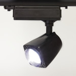 Трековый светодиодный светильник Track-40 (220V, черный корпус, 10W, однофазный ) (белый 6000K), 1шт
