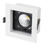 Светильник CL-Kardan-S102x102-9W (WH-BK, 38 deg) (дневной белый 4000K), 1шт