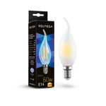 Светодиодная лампа Crystal Candle wind matt 6W 3000K E14 7210, 1шт