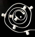 Белт-лайт Rich LED, 2-х проводной, белый, между лампами 40 см, патрон-резина (125 шт), 220 В, 1шт