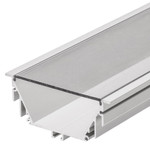 Профиль с экраном ALU-Power-RW80F-2000anod+clear-P [92x40mm], 2м