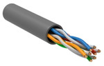Кабель витая пара U/UTP кат.5E 4х2х24AWG solid CU PVC сер. (м) GENERICA BC1-C5E04-111-305-G, 1м