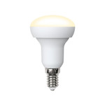 Led-r50-7w/ww/e14/fr/nr лампа светодиодная. форма рефлектор, матовая. серия norma. теплый белый свет (3000K). Картон. ТМ Volpe, 1шт