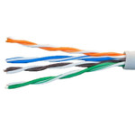 Кабель витая пара U/UTP кат.5E 4х2х24AWG solid Cu PVC Standart (м) SUPRLAN 01-0328-9, 1м