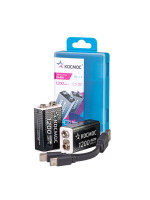 Аккумулятор крона Li-ion 9В 1200мАч (уп.2шт) КОСМОС KOCLi9V1200mAh2B, 1УП.2 шт