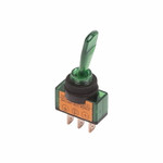 Тумблер 12V 20А (3c) ON-OFF однополюсный с зеленой подсветкой (ASW-13D) REXANT, 10шт