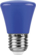 Лампа светодиодная,  (1W) 230V E27 синий, LB-372, 1шт
