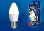 Led-c37 7w/3000k/e27/fr/dim plp01wh лампа светодиодная, диммируемая. форма «свеча», матовая. серия яркая. теплый белый свет (3000K). Картон. ТМ Uniel., 1шт