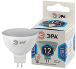 Лампочка светодиодная ЭРА STD LED MR16-12W-840-GU5.3 GU 5.3 12 Вт софит нейтральный белый свет, 1шт