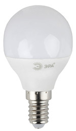 Лампочка светодиодная ЭРА STD LED P45-7W-827-E14 E14 / Е14 7Вт шар теплый белый свет, 1шт