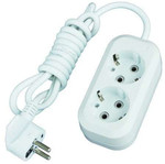 Удлинитель 2х5м с заземл. 13А IP20 Е-302 ПВС 3х1 АБС-пластик UNIVersal 9631974, 1шт