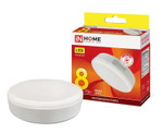 Лампа светодиодная LED-GX53-VC 8Вт таблетка 3000К тепл. бел. GX53 760лм 230В IN HOME 4690612020723, 1шт
