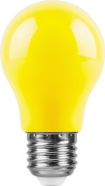 Лампа светодиодная,  (3W) 230V E27 желтый, LB-375, 1шт