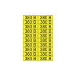 Наклейка знак электробезопасности «380 В» 15х50 мм REXANT (20шт на листе), 100шт