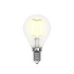 Led-g45-7,5w/ww/e14/cl gla01tr лампа светодиодная. форма “шар”, прозрачная. серия air. теплый белый свет (3000K). Картон. ТМ Uniel, 1шт