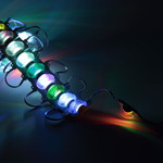 Светодиодный модуль 3 led 2835 (12V, 1.5W, IP65) (RGB), 20шт