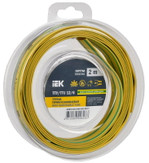 Трубка термоусадочная ТТУ нг-LS 12⁄6 желт./зел. (уп.2м) IEK UDR12-012-006-002-K52-T, 1УП.2 м