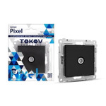 Розетка TV оконечная СП Pixel 1DB механизм карбон TOKOV ELECTRIC TKE-PX-A1O-C14, 1шт