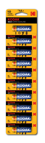 Батарейки Kodak LR6-10BL MAX SUPER Alkaline [KAA-10 ], 10шт