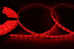 Лента светодиодная 12В, SMD2835, 60 LED/м, красный, 8мм, 5м, IP65 LAMPER, 1м