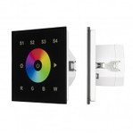 Intelligent arlight сенсорная панель dali-901-11-1g-4sc-rgbw-dt8-in black (BUS/230V), 1шт
