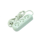 Удлинитель 3х2м без заземл. 10А IP20 Makel MGP122, 1шт