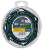 Трубка термоусадочная ТТУ нг-LS 6⁄3 зел. (уп.2м) IEK UDR12-006-003-002-K06-T, 1УП.2 м