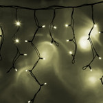 Гирлянда светодиодная Бахрома (Айсикл), 5,6x0,9м, 240 LED ТЕПЛЫЙ БЕЛЫЙ, черный КАУЧУК 3,3мм, IP67, эффект мерцания, 230В NEON-NIGHT (нужен шнур питания 315-000), 1шт