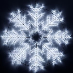 Фигура ARD-SNOWFLAKE-M8-950x950-540LED White (230V, 33W), 1шт