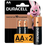 Алкалиновая батарейка Duracell LR6-2BL BASIC CN, 2шт