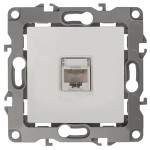 12-3107-01 ЭРА Розетка информационная RJ45, IP20, Эра12, белый, 1шт