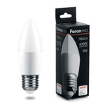 Лампа светодиодная Feron.PRO LB-1309 Свеча E27 9W 6400K OSRAM LED, 1шт