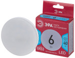 Лампочка светодиодная ЭРА RED LINE LED GX-6W-840-GX53 R 6 Вт таблетка нейтральный белый свет, 1шт