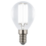 Led-g45-4w/4000k/e14/cl gly01tr лампа светодиодная. форма “шар”, прозрачная. серия яркая a++. белый свет (4000K). Картон. ТМ Uniel, 1шт