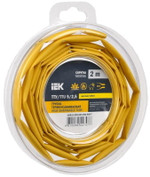 Трубка термоусадочная ТТУ нг-LS 5⁄2.5 желт. (уп.2м) IEK UDR12-005-D25-002-K05-T, 1УП.2 м