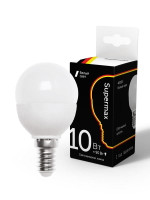 Лампа светодиодная Supermax 10Вт шар 45мм E14 230В 4000К КОСМОС Sup_LED10wGL45E1440, 1шт