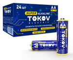 Элемент питания алкалиновый AA/LR6 (уп.24шт) TOKOV ELECTRIC TKE-ALS-LR6/C24, 1УП.24 шт